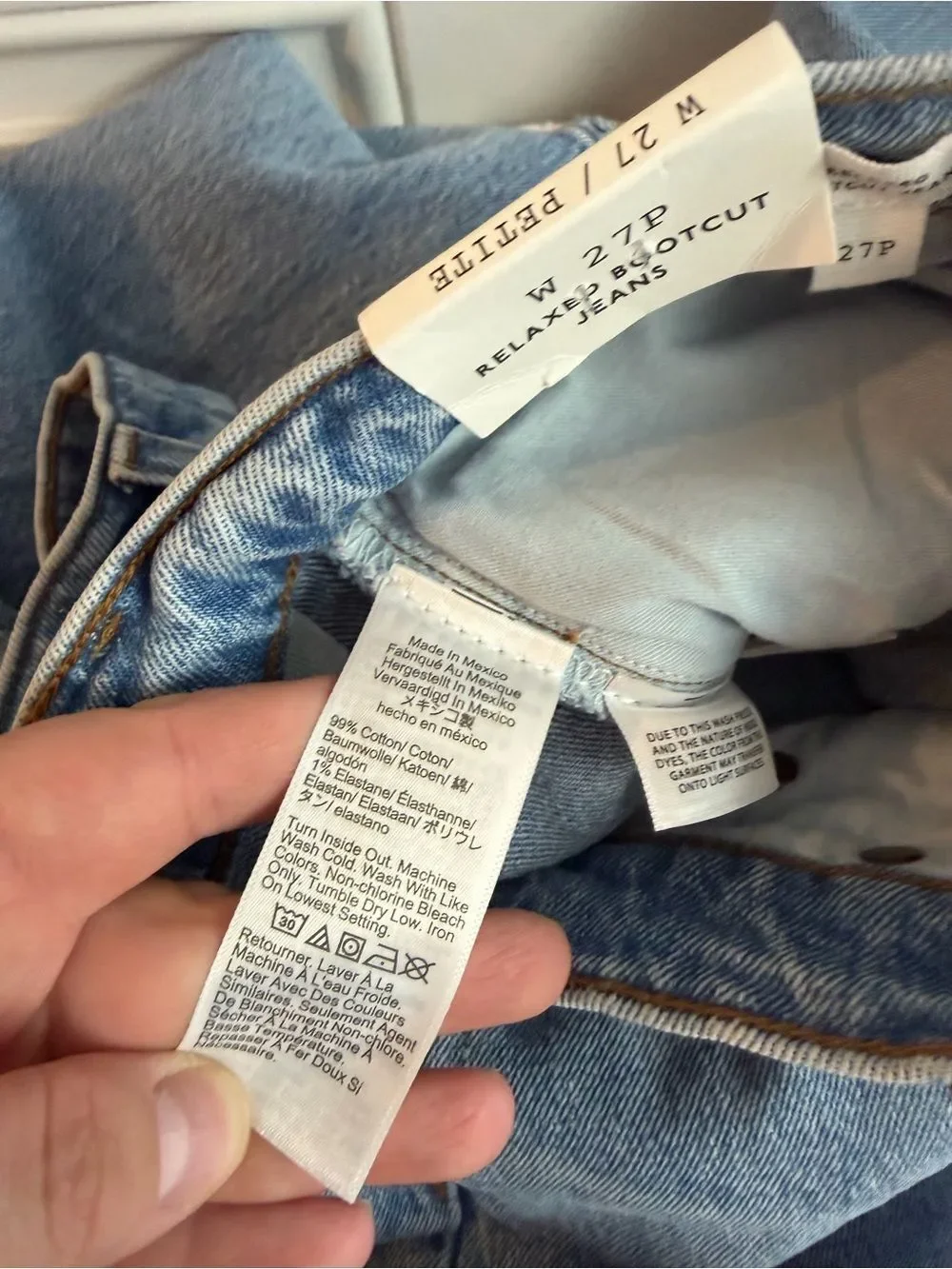 Madewell The Petite Relaxed Bootcut Jean NWT Size P27